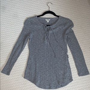 Ribbed Long sleeve shirt